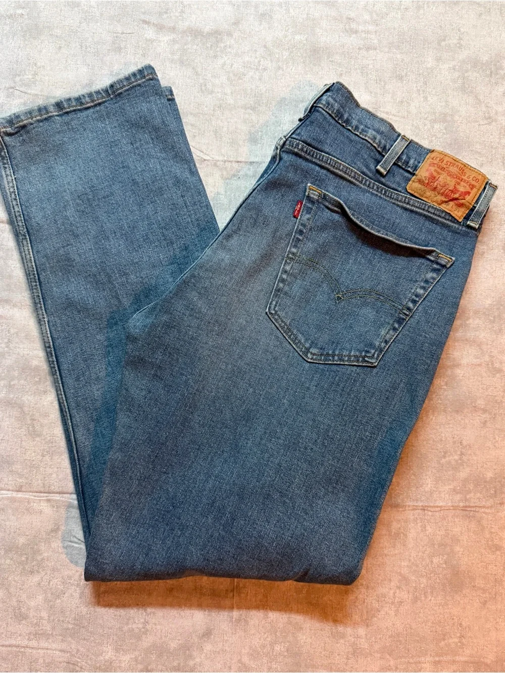 Levi's 505 Men's Blue Medium Wash Straight Regular Fit Denim Jeans 38x34